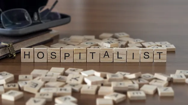 hospitalist on letter tiles