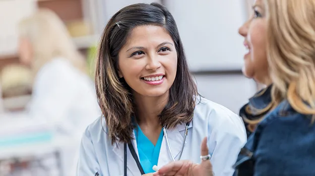 Attentive female doctor