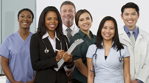 Diverse medical team
